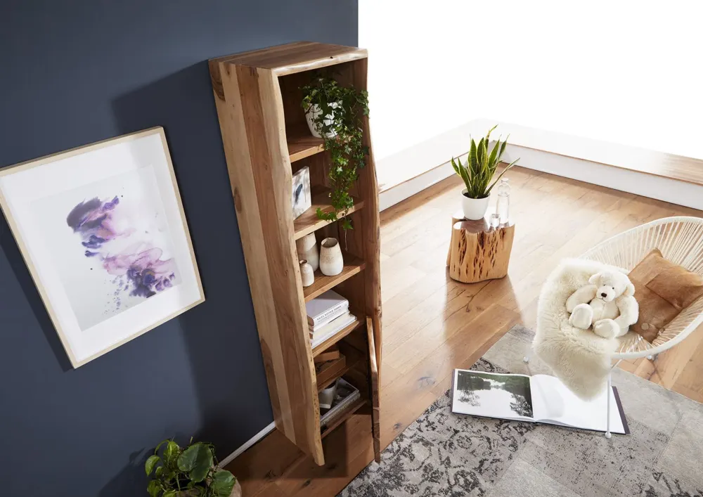 Massivmoebel24 Hochschrank PURE ACACIA, Akazie natur 3