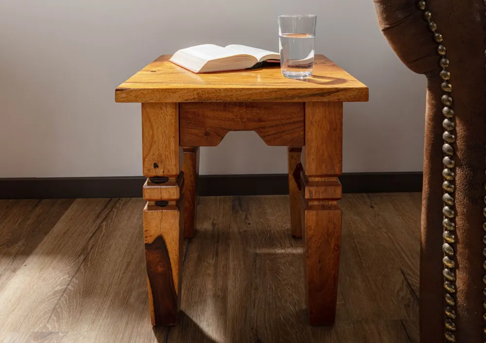 Massivmoebel24 Hocker OXFORD, Akazie honig lackiert 3