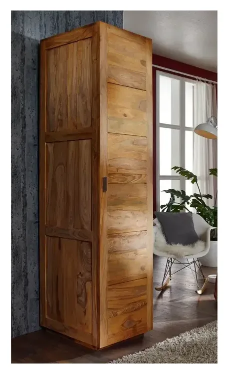 Massivmoebel24 Kleiderschrank NATURE BROWN, Sheesham geölt 2