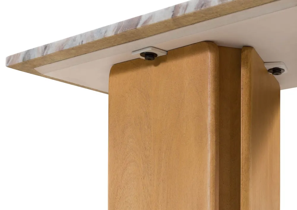 Massivmoebel24 Konsolentisch LUGANO, Mango beige lackiert 3