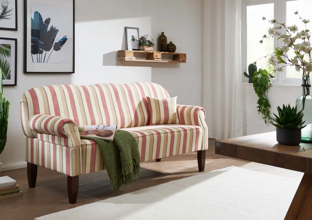Massivmoebel24 Küchensofa EDINBURGH, gestreift