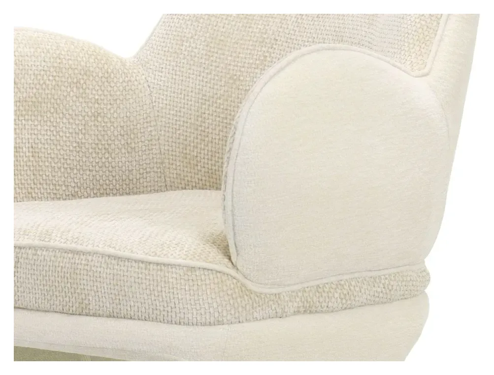 Massivmoebel24 Polsterstuhl KIAN, Chenille beige 2