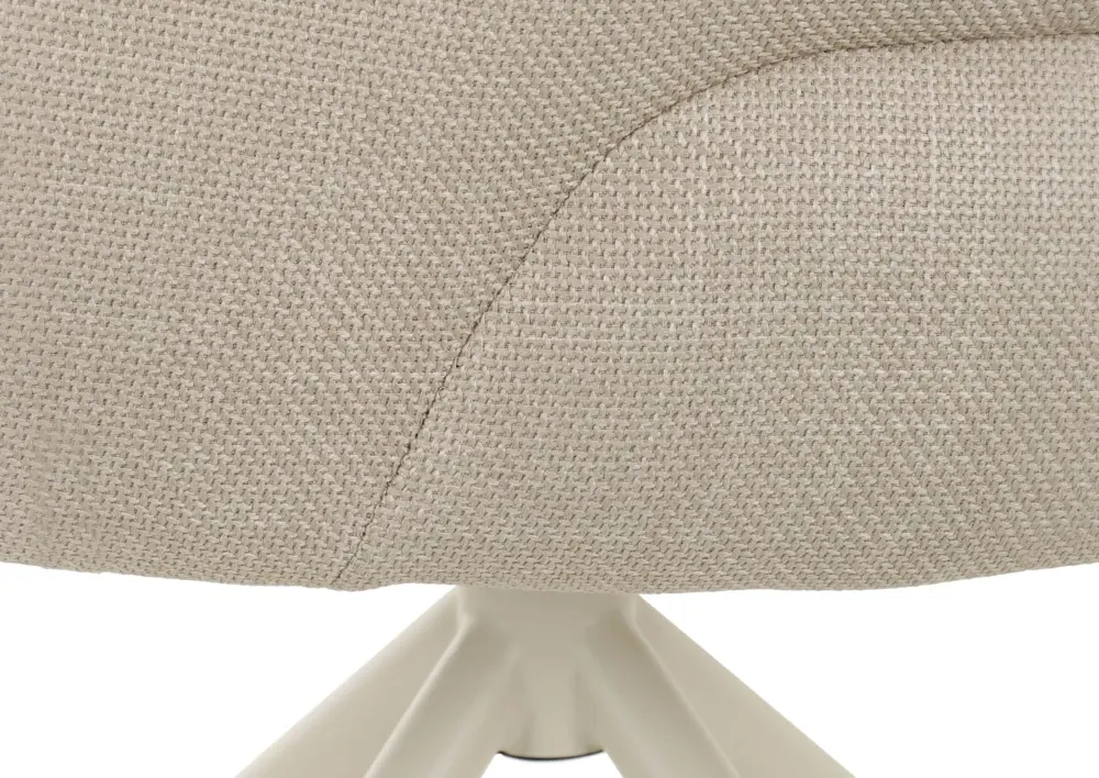 Massivmoebel24 Polsterstuhl MALIK, Webstoff beige 3