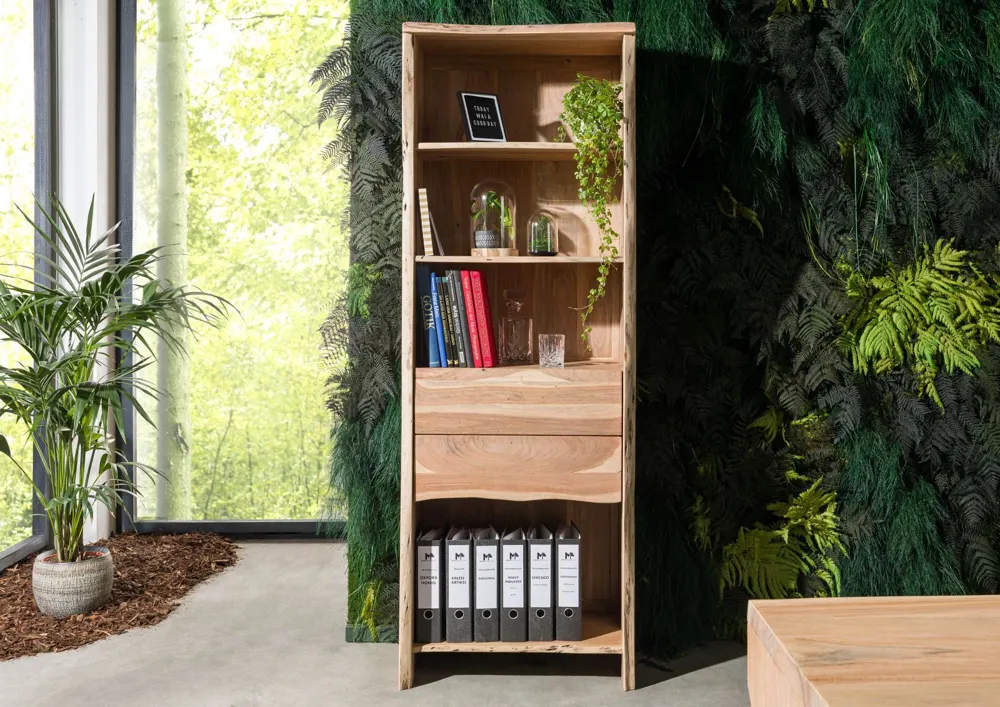 Massivmoebel24 Regal PURE ACACIA, Akazie natur lackiert 2