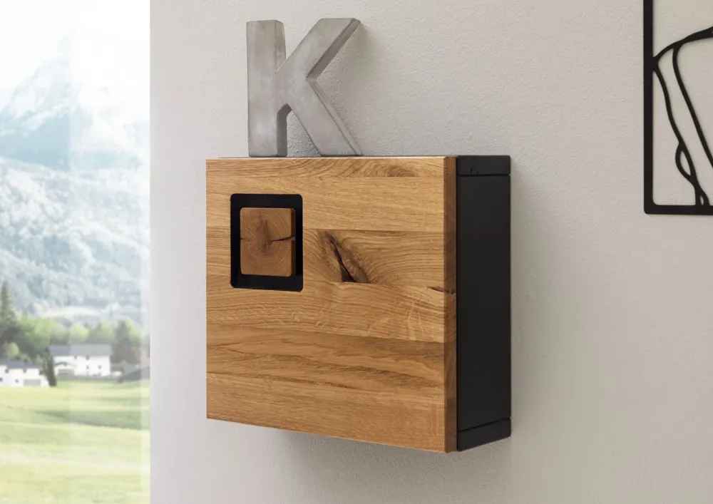Massivmoebel24 Schlüsselschrank KITZBÜHEL, Wildeiche natur 3