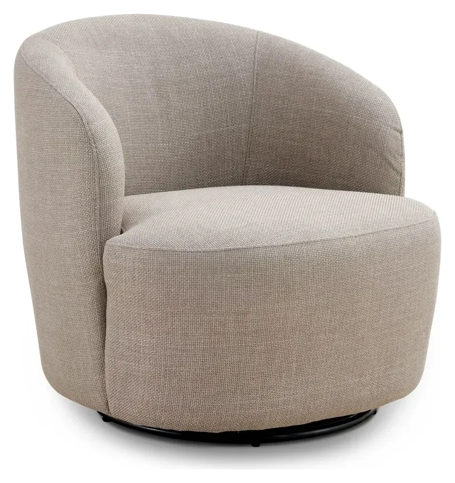 Massivmoebel24 Sessel MATTEO, Bouclé beige