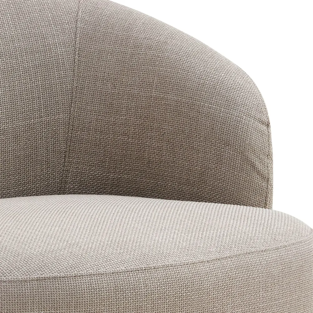Massivmoebel24 Sessel MATTEO, Bouclé beige 2