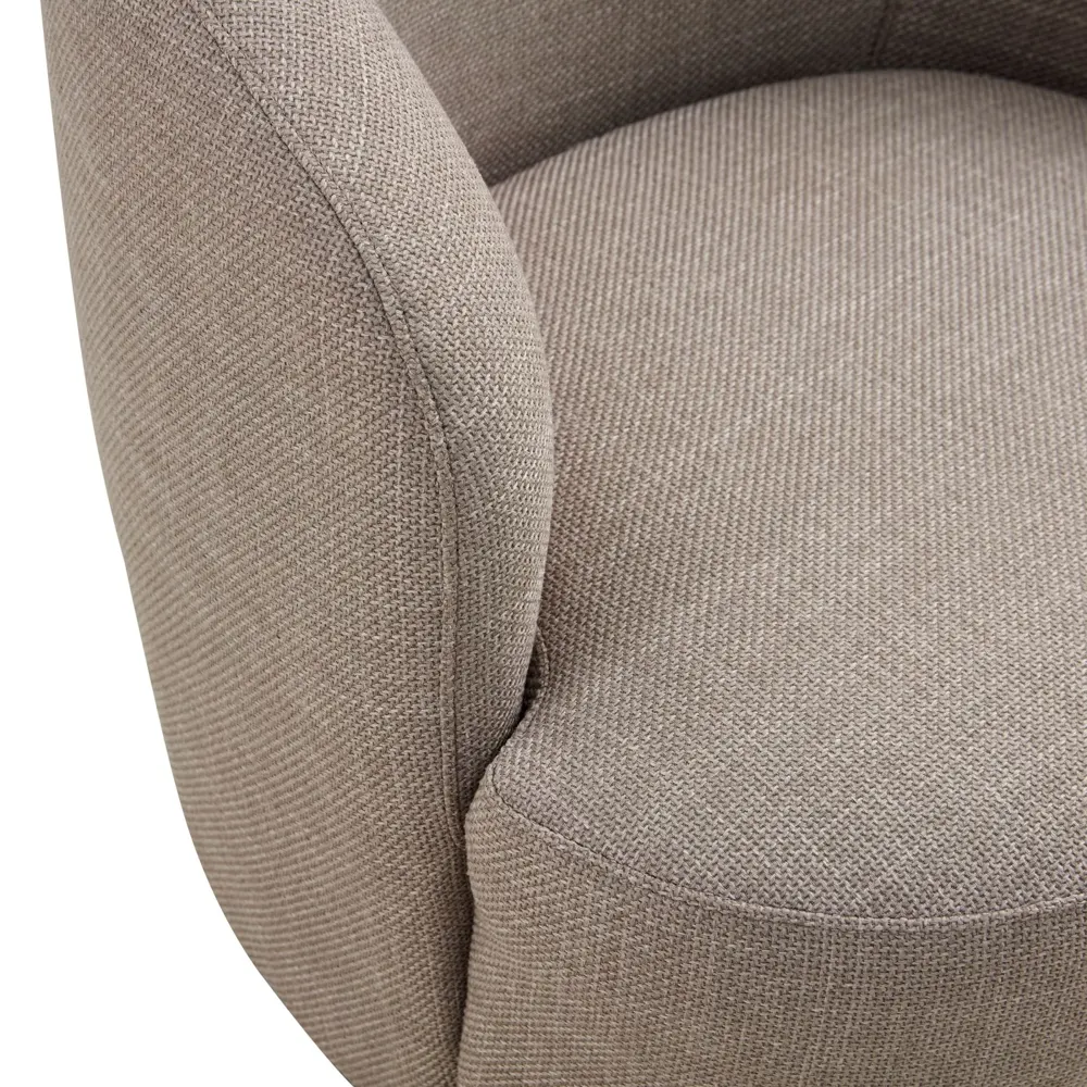 Massivmoebel24 Sessel MATTEO, Bouclé beige 3