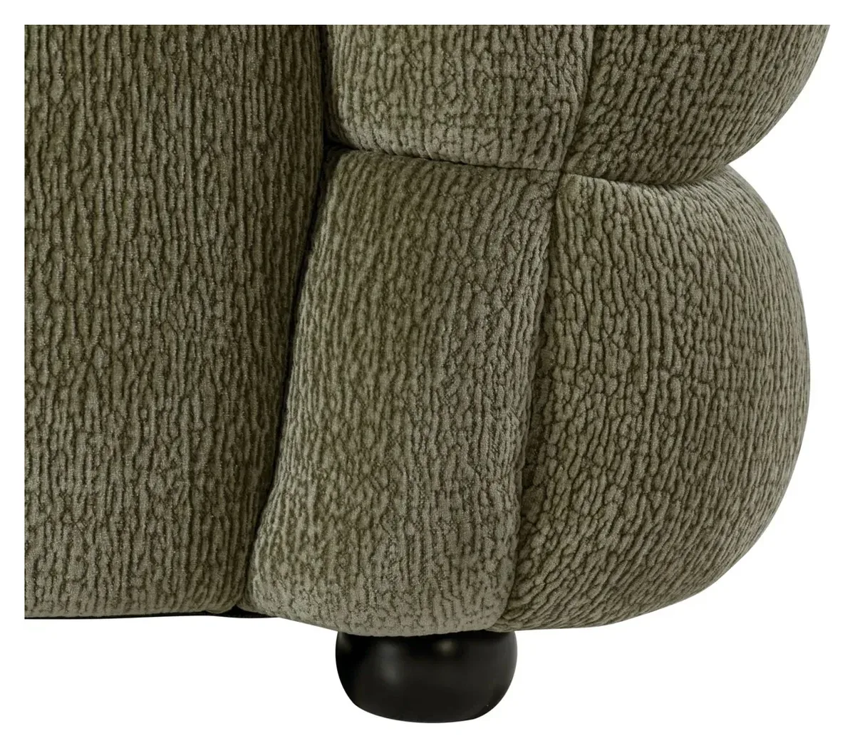 Massivmoebel24 Sessel WILMA, Crushed-Velours grün 2