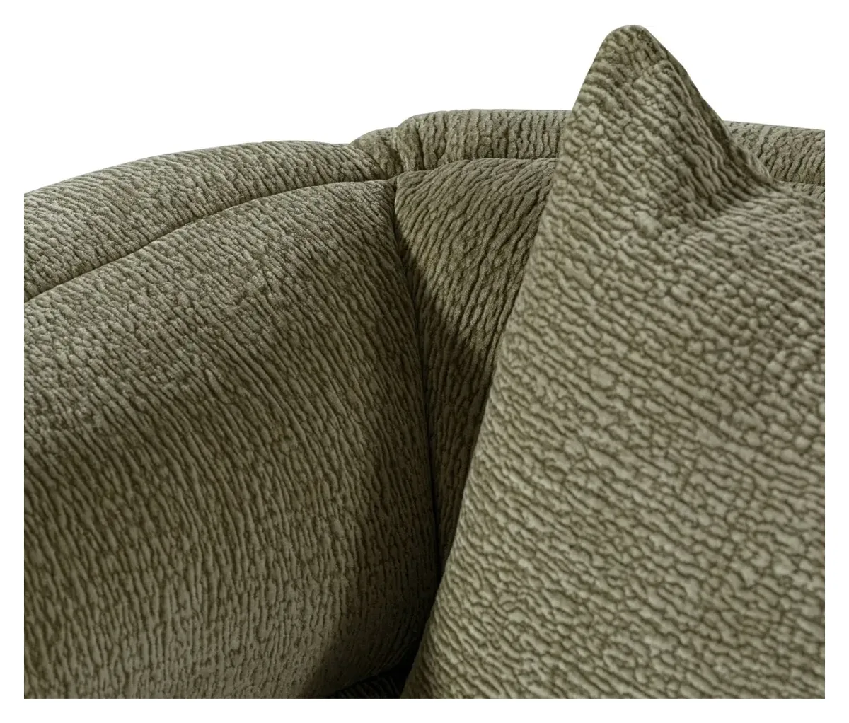 Massivmoebel24 Sessel WILMA, Crushed-Velours grün 3