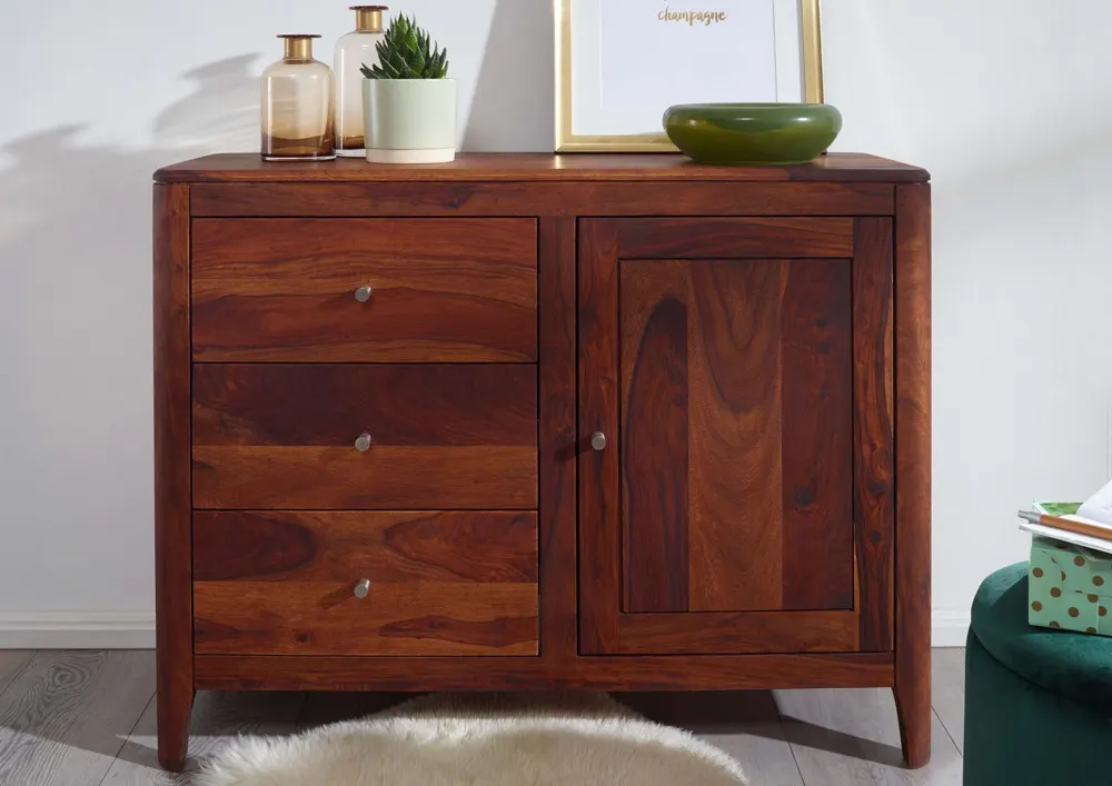 Massivmoebel24 Sideboard BROOKLYN, Sheesham walnuss geölt 3