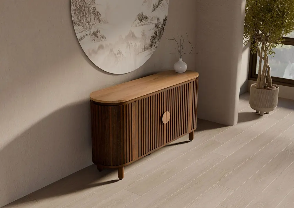 Massivmoebel24 Sideboard KYOTO, Mango braun geölt 3