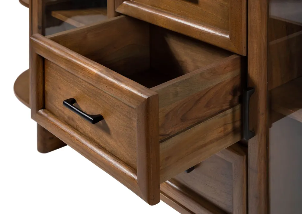 Massivmoebel24 Sideboard MADRID, Akazie natur lackiert 3