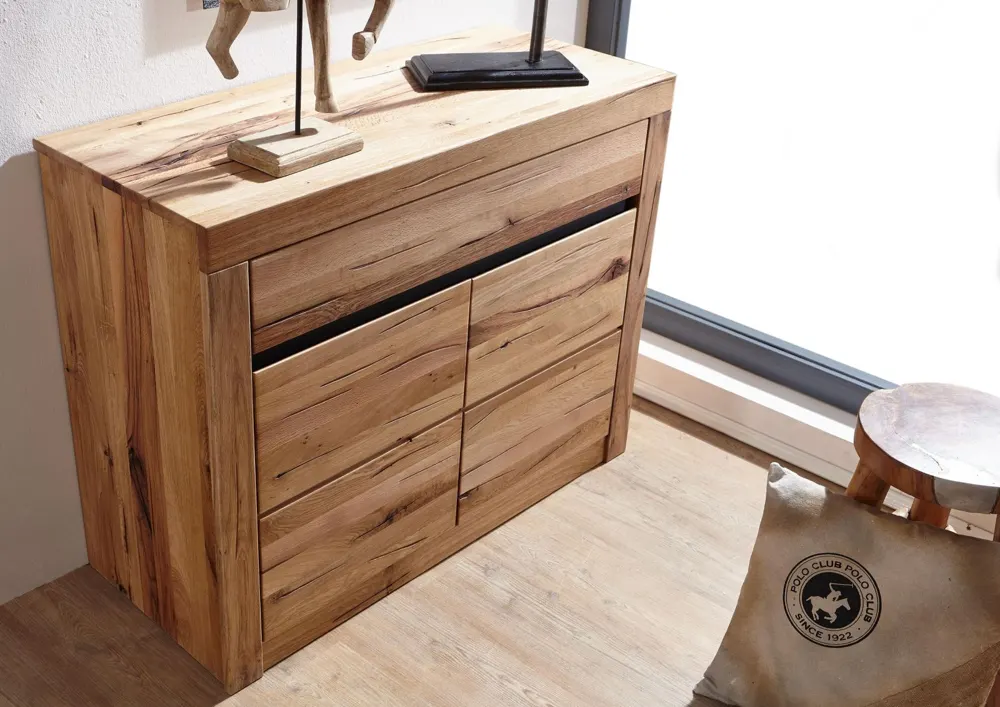 Massivmoebel24 Sideboard MONTREUX, Wildeiche natur geölt 2