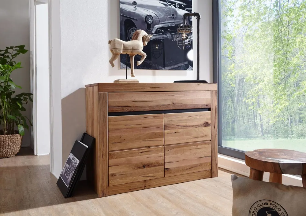 Massivmoebel24 Sideboard MONTREUX, Wildeiche natur geölt 3