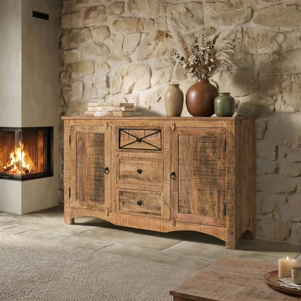 Massivmoebel24 Sideboard NATURE OF SPIRIT, Akazie natur 2