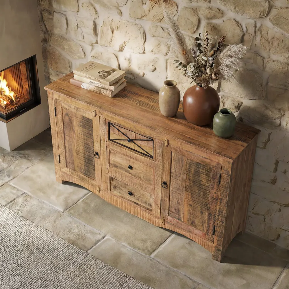 Massivmoebel24 Sideboard NATURE OF SPIRIT, Akazie natur 3