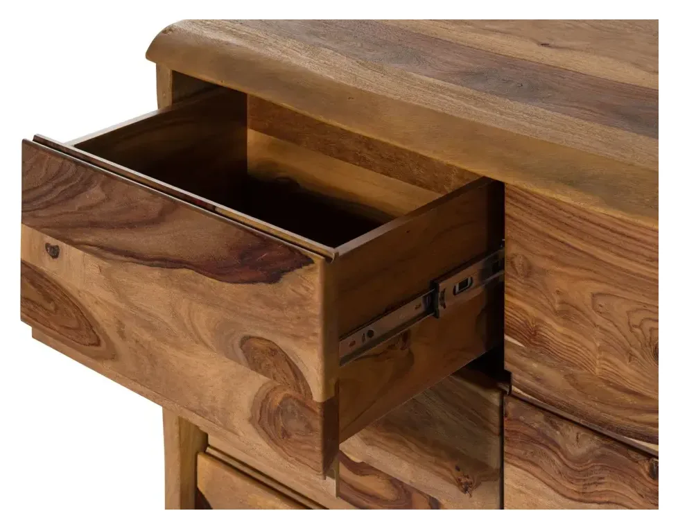 Massivmoebel24 Sideboard PURE SHEESHAM, Sheesham natur 3