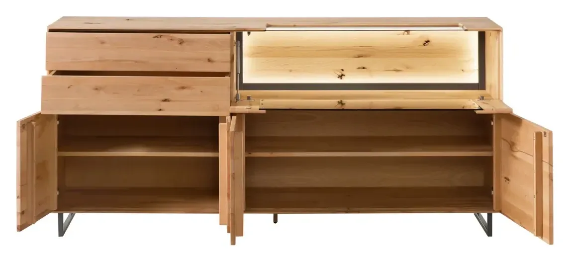 Massivmoebel24 Sideboard SALZBURG, Kernbuche natur geölt 2