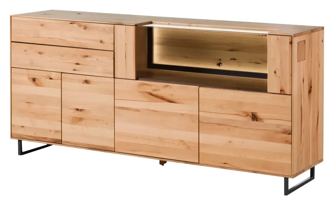 Massivmoebel24 Sideboard SALZBURG, Kernbuche natur geölt 3