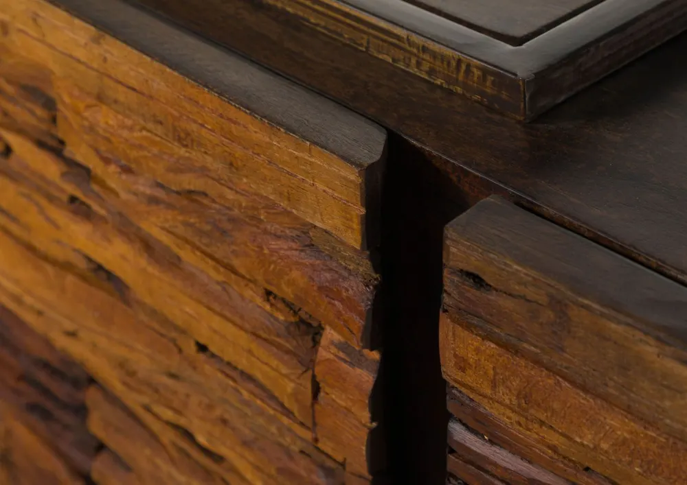 Massivmoebel24 Sideboard SEVILLA, Akazie Altholz braun 3