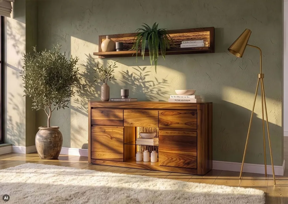 Massivmoebel24 Sideboard TORONTO LUX, Sheesham walnuss 2