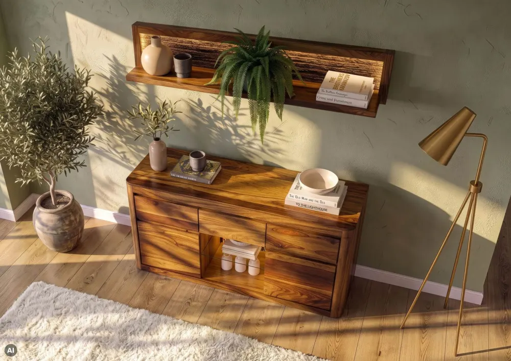 Massivmoebel24 Sideboard TORONTO LUX, Sheesham walnuss 3