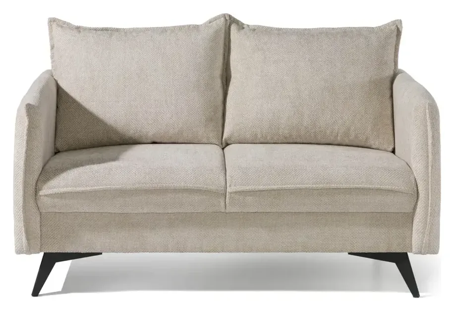 Massivmoebel24 Sofa 2-Sitzer OLIVIA, Chenille beige
