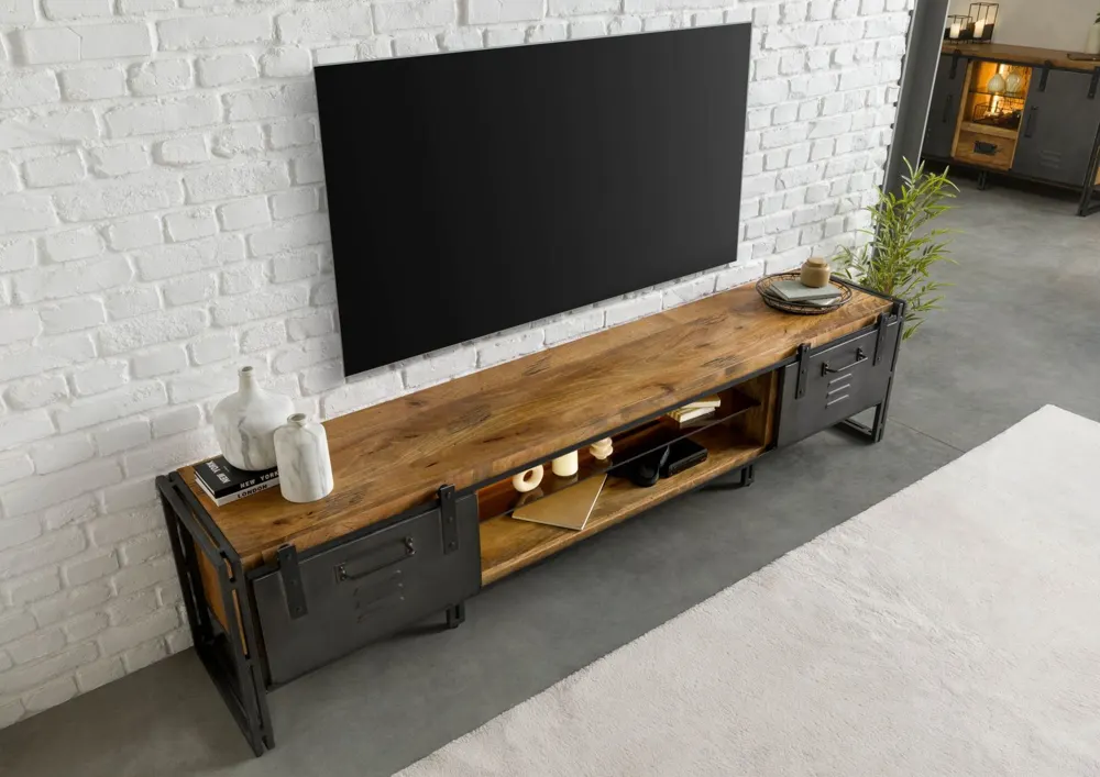Massivmoebel24 TV-Board BLACKBURN LUX, Mango natur 2