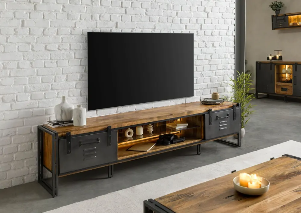 Massivmoebel24 TV-Board BLACKBURN LUX, Mango natur 3