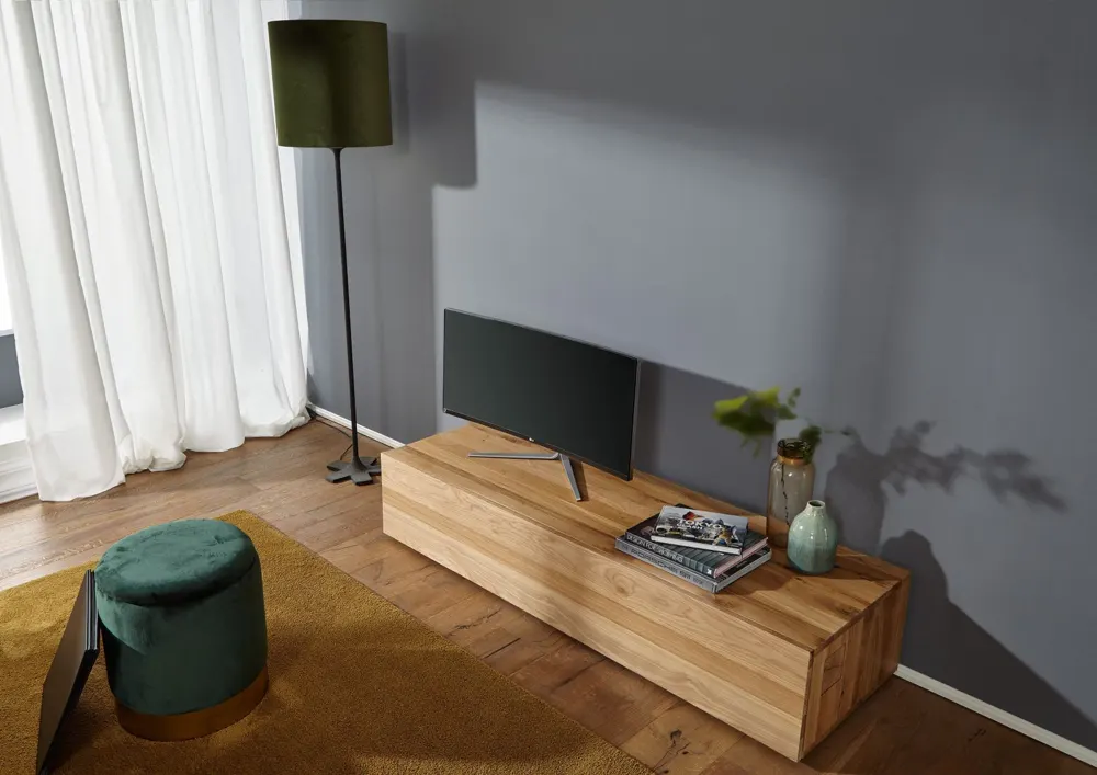 Massivmoebel24 TV-Board FRANKFURT, Zerreiche natur geölt 2