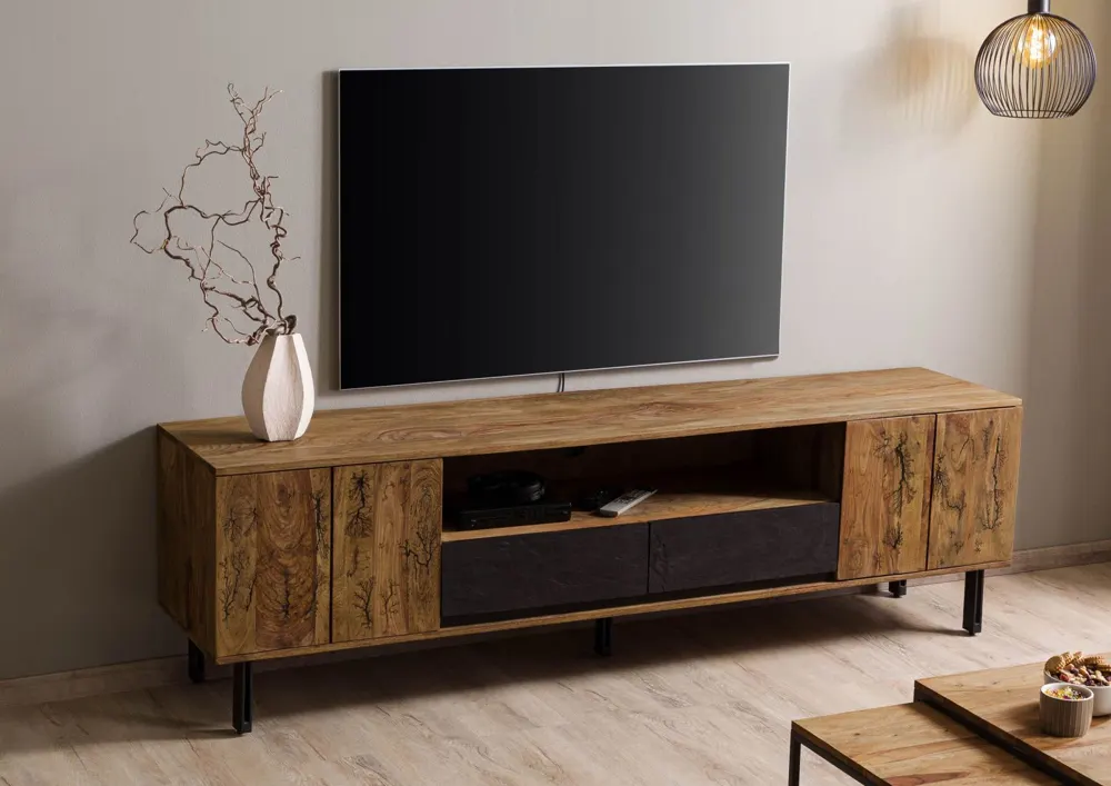 Massivmoebel24 TV-Board LICHTENBERG, Sheesham natur 2