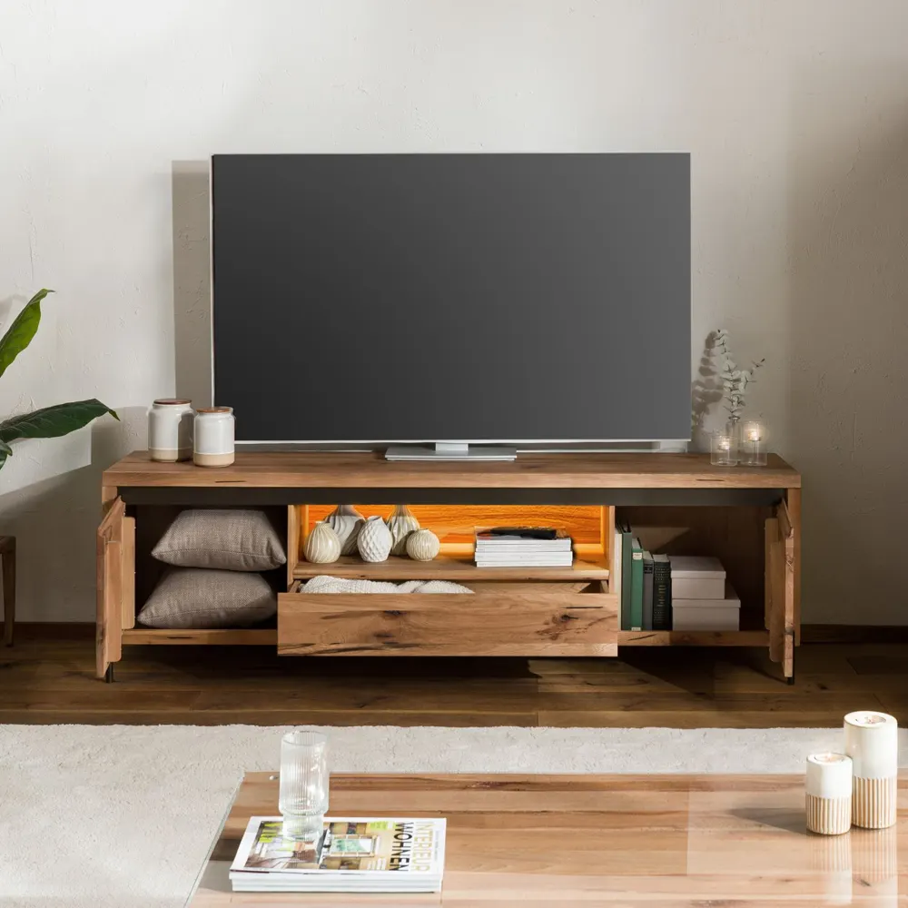 Massivmoebel24 TV-Board MONTREUX LUX, Eiche natur geölt 3