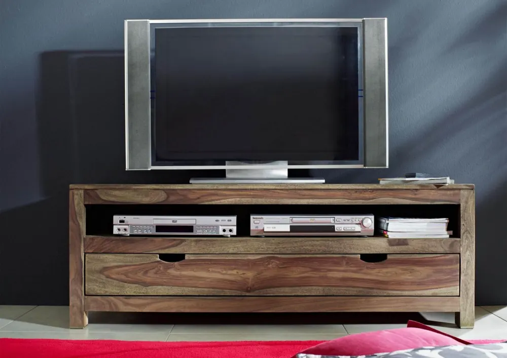 Massivmoebel24 TV-Board NATURE GREY, Sheesham grau geölt 2