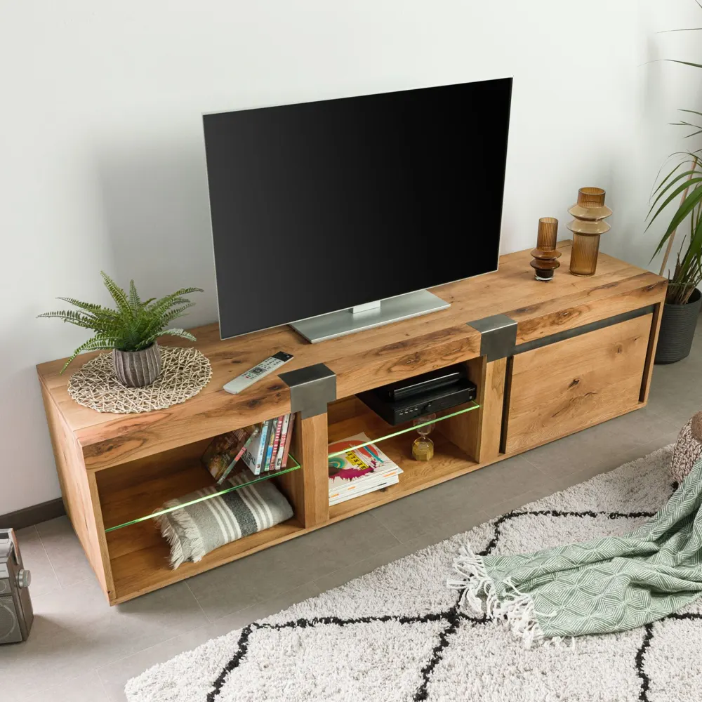 Massivmoebel24 TV-Board NEW AMSTERDAM, Wild-/Zerreiche natur 3