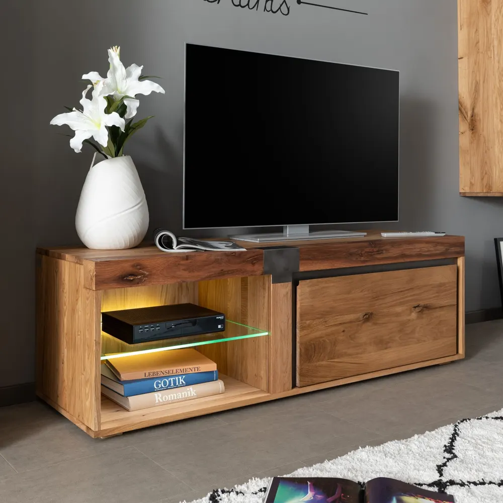 Massivmoebel24 TV-Board NEW AMSTERDAM, Wildeiche natur geölt 2