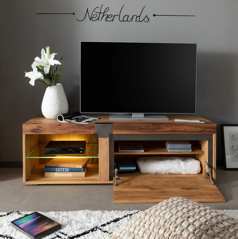 Massivmoebel24 TV-Board NEW AMSTERDAM, Wildeiche natur geölt 3