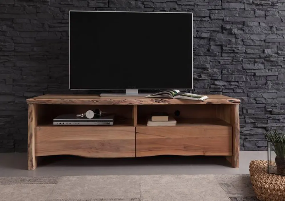 Massivmoebel24 TV-Board PURE ACACIA, Akazie natur lackiert 3
