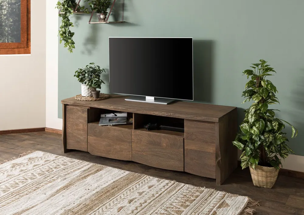 Massivmoebel24 TV-Board PURE MANGO, Mango braun geölt 3