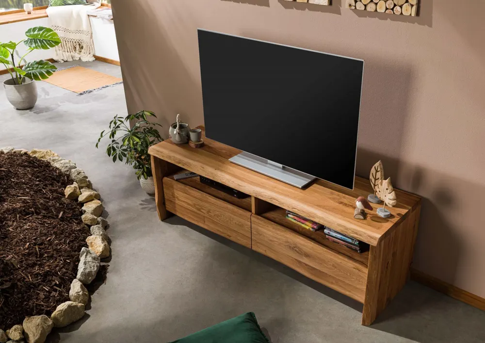 Massivmoebel24 TV-Board PURE OAK, Wildeiche natur geölt 2