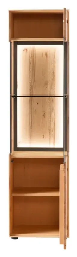 Massivmoebel24 Vitrine SALZBURG, Kernbuche natur geölt 2