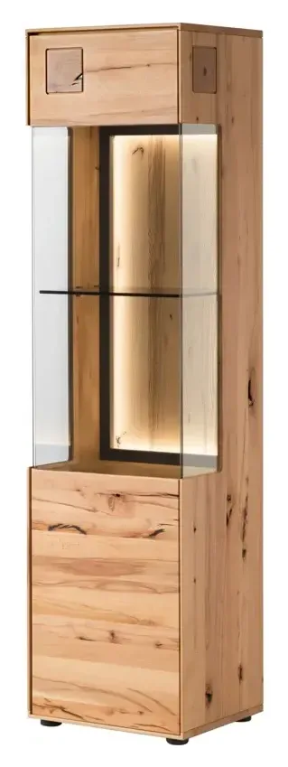 Massivmoebel24 Vitrine SALZBURG, Kernbuche natur geölt 3