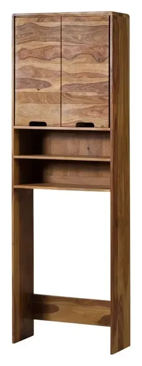Massivmoebel24 Waschmaschinenschrank MALMÖ 2, Sheesham natur