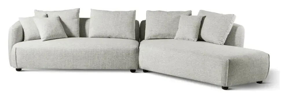 Massivmoebel24 Wohnlandschaft MILA, beige