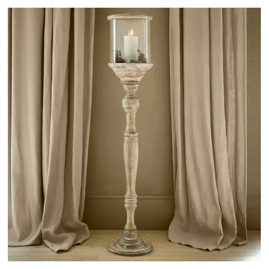 Mirabeau Windlicht Passion Mangoholz antikbeige 2
