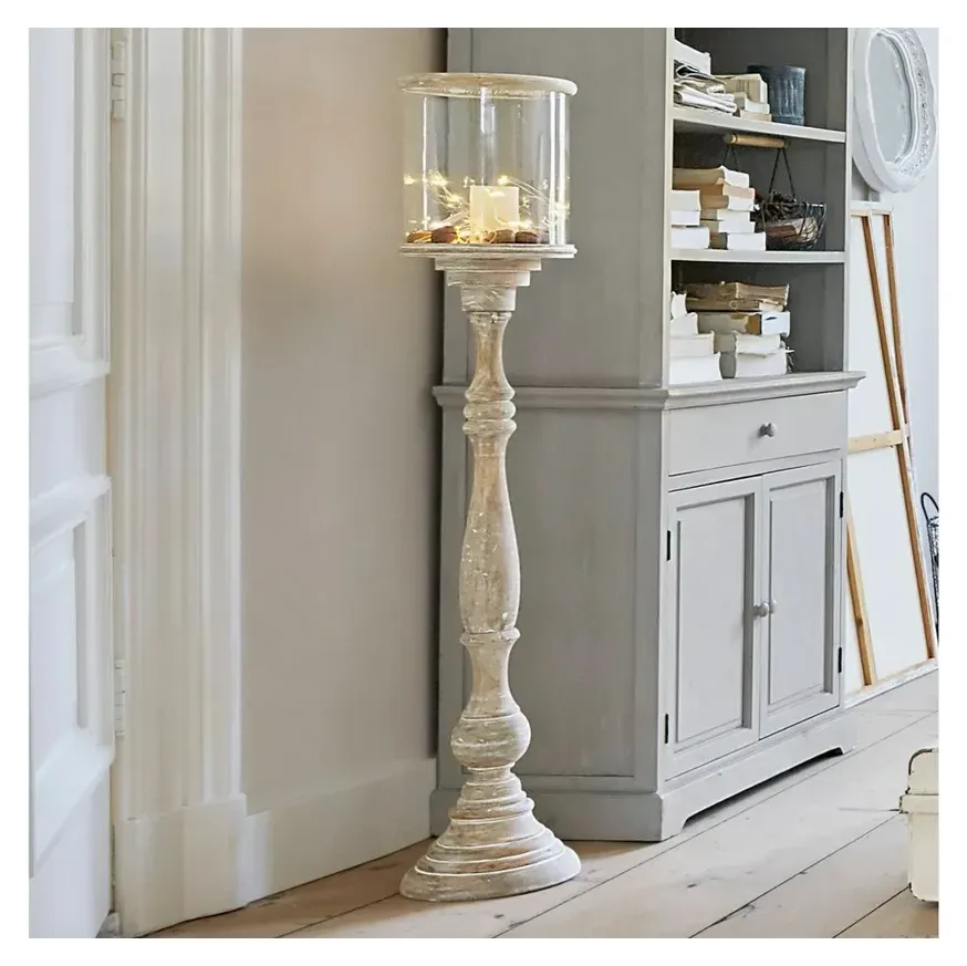 Mirabeau Windlicht Passion Mangoholz antikbeige 3