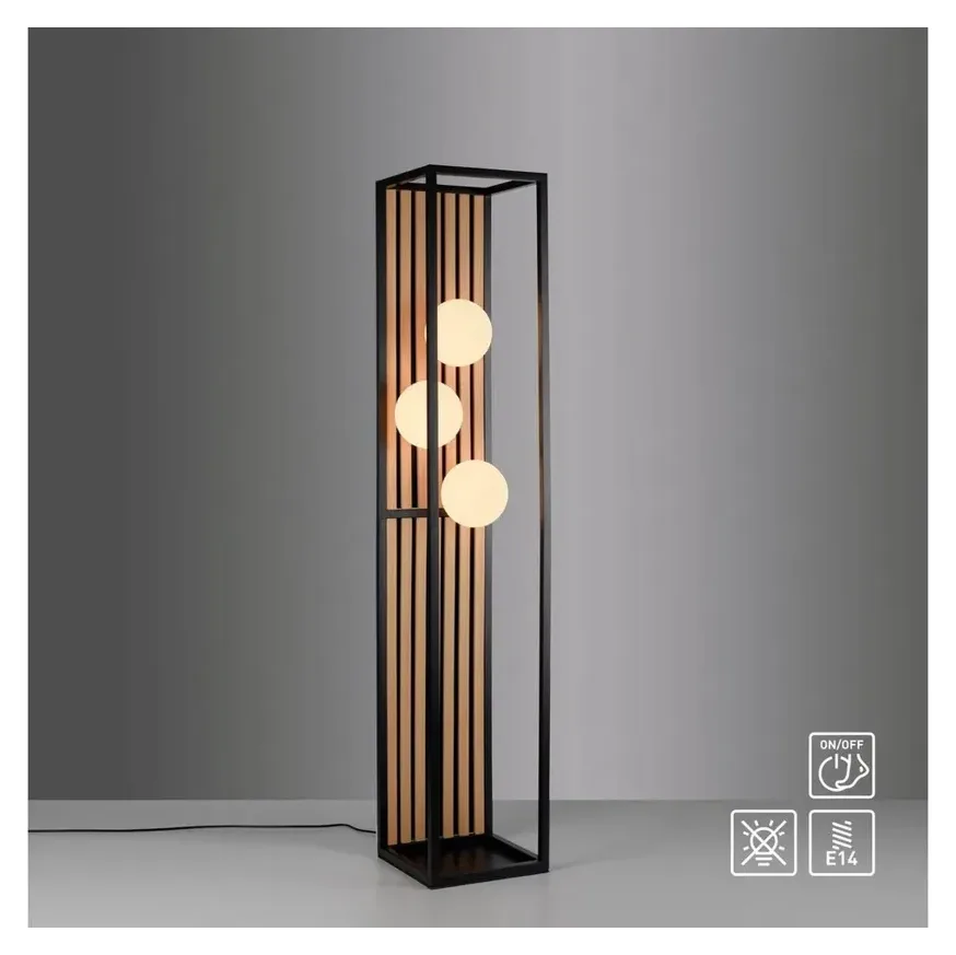 OTTO home Stehlampe Evinnia Holz natur