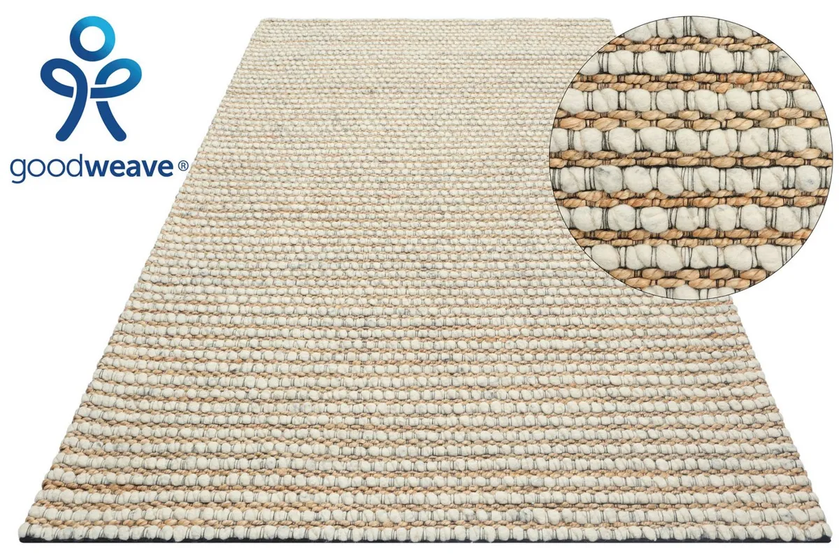 OTTO home Wollteppich Leevy, Wolle und Jute, beige 2