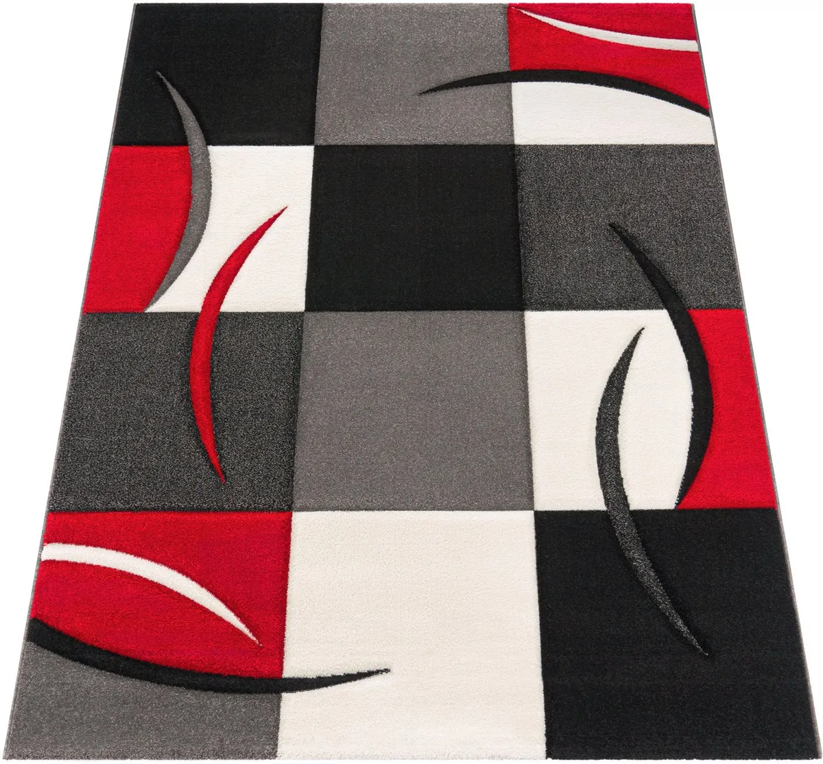 PACO HOME Teppich Diamond 665, Rot, Polypropylen 2