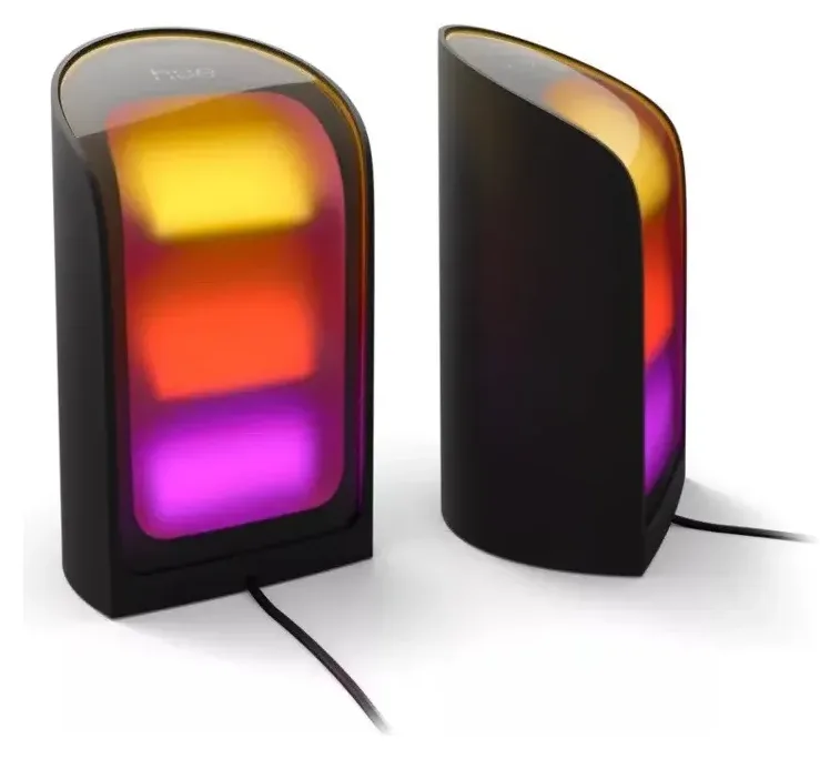 Philips Hue Tischleuchte Play Wallwasher Doppelpack, schwarz